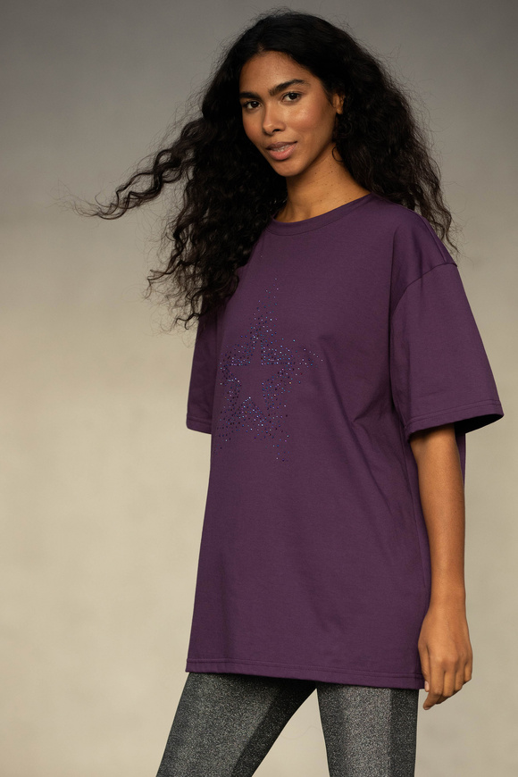 T-SHIRT STAR PLUM