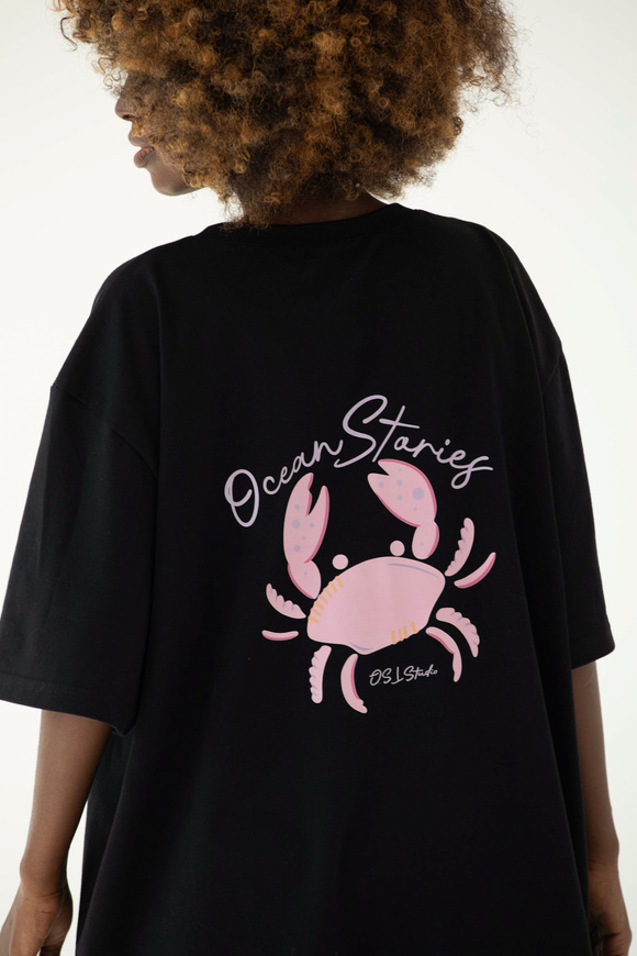 T-SHIRT OCEAN STORIES BLACK