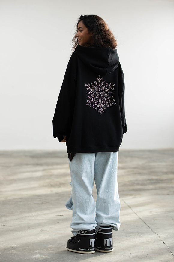 BLUZA SNOWFLAKE SILVER BLACK