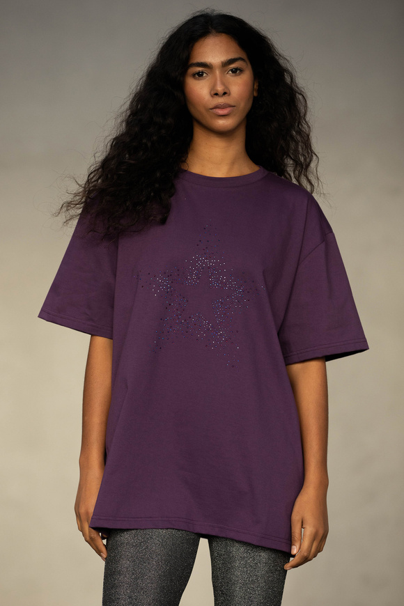 T-SHIRT STAR PLUM