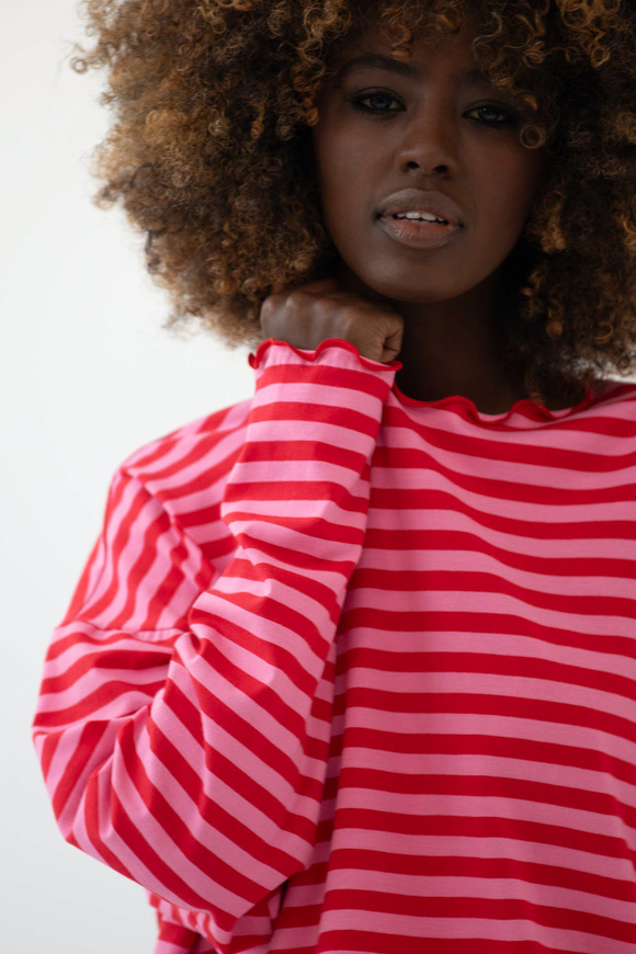 LONGSLEEVE SHAKE REDDISH PINK