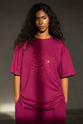 T-SHIRT SNOWFLAKE DUSTY MAUVE