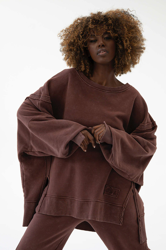 BLUZA OFF VINTAGE CHOCOLATE