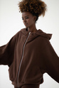 BLUZA ZIPPER COFFEE