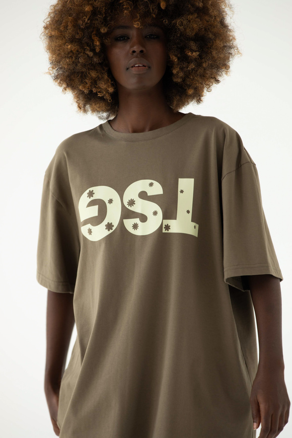 T-SHIRT FLOWER GST KHAKI