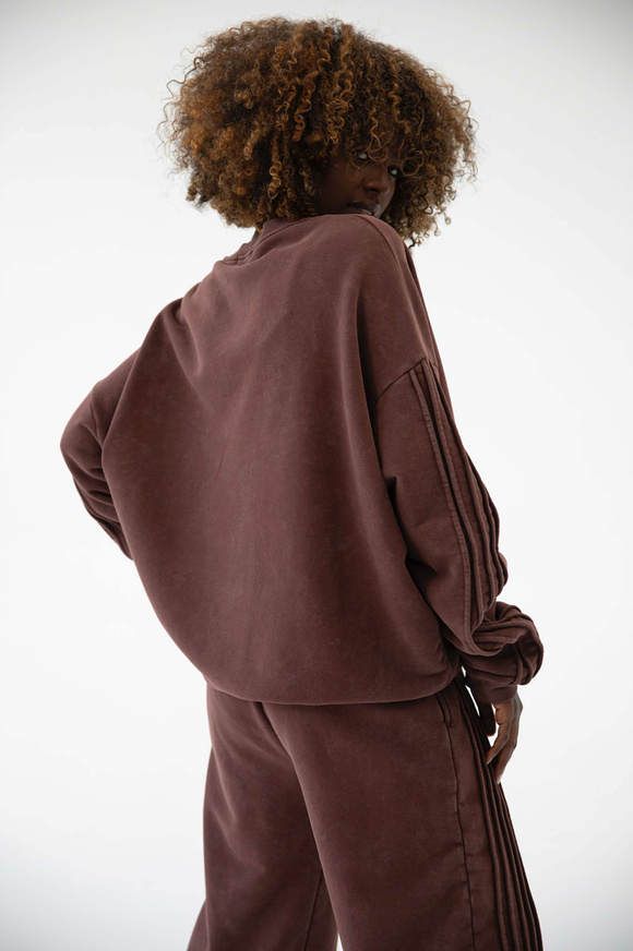 BLUZA LINEAR VINTAGE CHOCOLATE