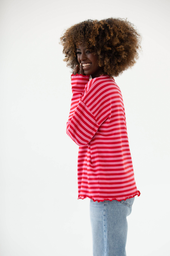 LONGSLEEVE SHAKE REDDISH PINK