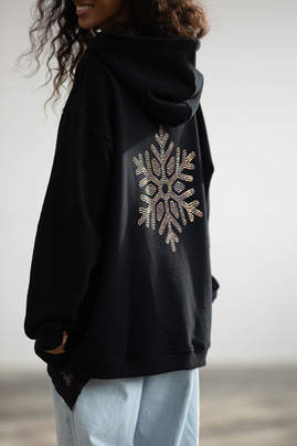 BLUZA SNOWFLAKE SILVER BLACK