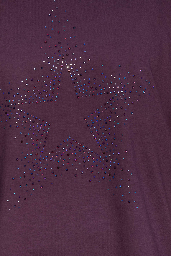 T-SHIRT STAR PLUM