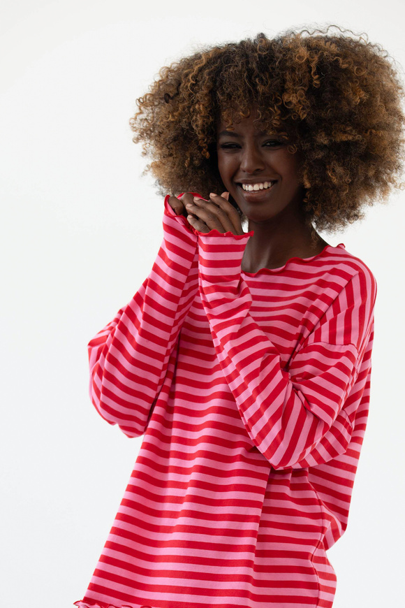 LONGSLEEVE SHAKE REDDISH PINK