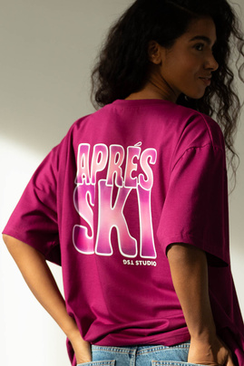 T-SHIRT APRÉS SKI DUSTY MAUVE