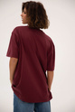 T-SHIRT DELULU BURGUNDY