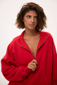 BLUZA HALF ZIP BARBADOS CHERRY