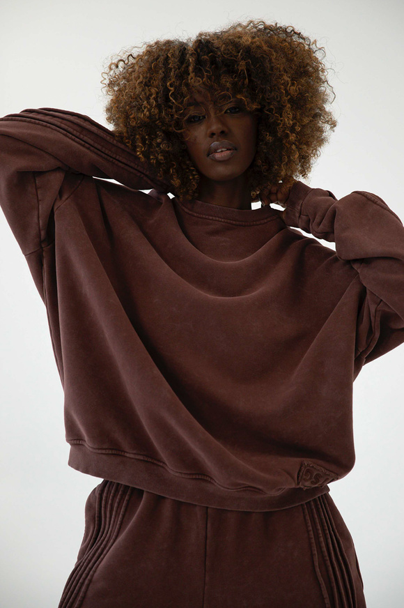 BLUZA LINEAR VINTAGE CHOCOLATE