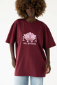 T-SHIRT OCEAN LOVE BURGUNDY