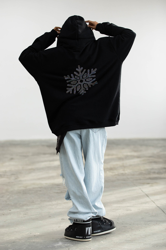 BLUZA SNOWFLAKE SILVER BLACK