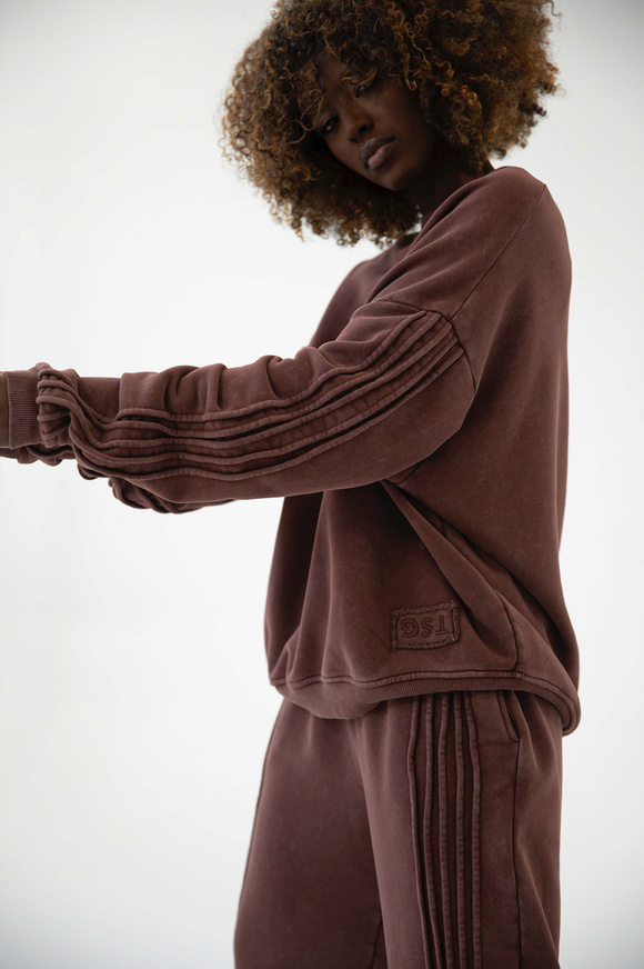 BLUZA LINEAR VINTAGE CHOCOLATE