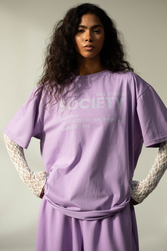 T-SHIRT SOCIETY FROSTED LAVENDER