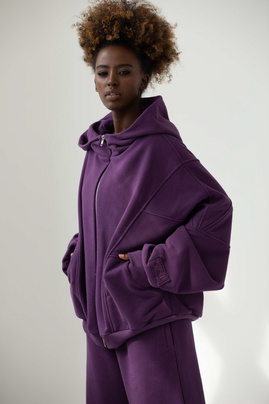 BLUZA ZIPPER BLUEBERRY
