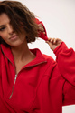BLUZA HALF ZIP BARBADOS CHERRY