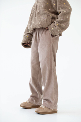SPODNIE LOOSE BEIGE