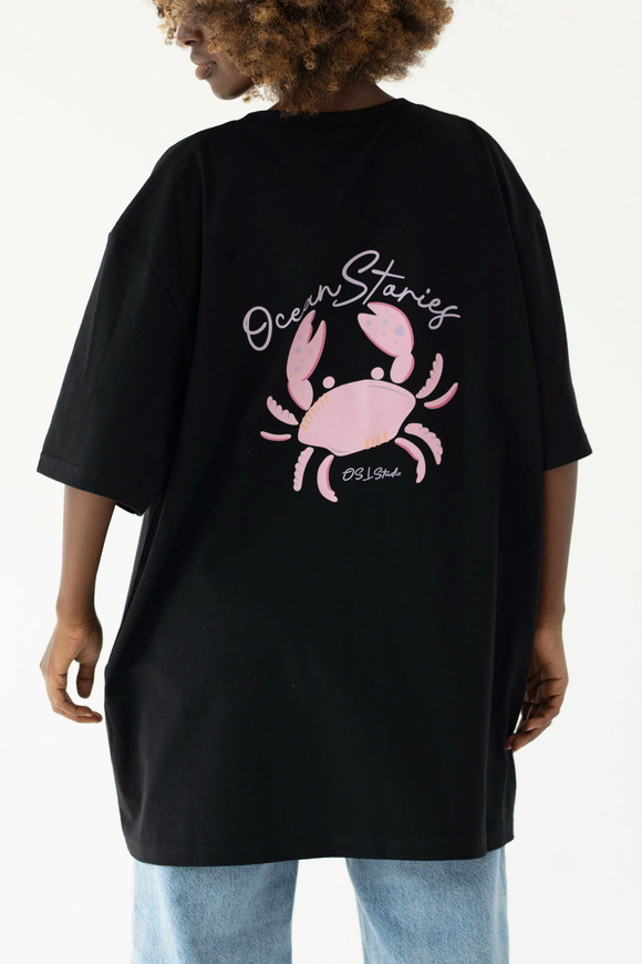 T-SHIRT OCEAN STORIES BLACK