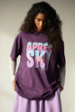 T-SHIRT APRÉS SKI PLUM