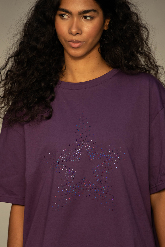 T-SHIRT STAR PLUM