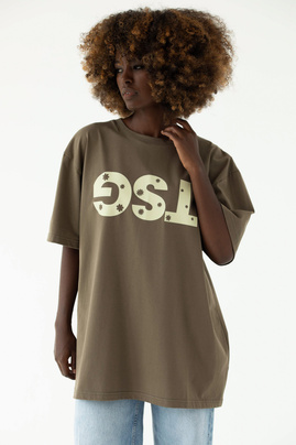 T-SHIRT FLOWER GST KHAKI