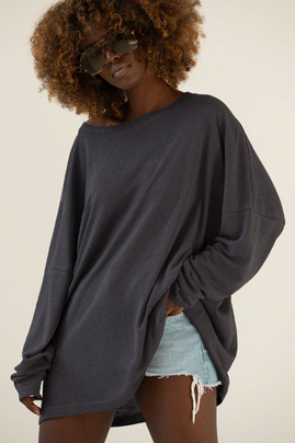 LONGSLEEVE FEEL DARK STONE
