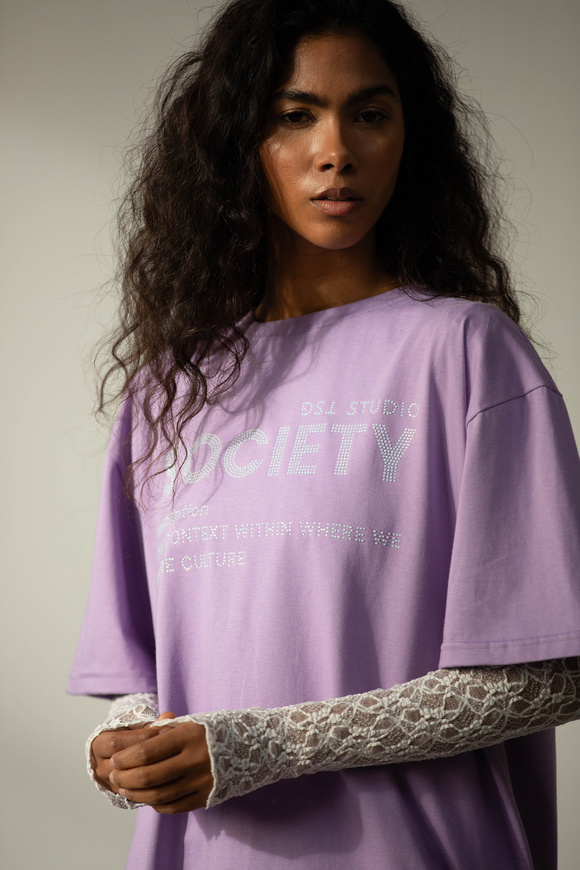T-SHIRT SOCIETY FROSTED LAVENDER
